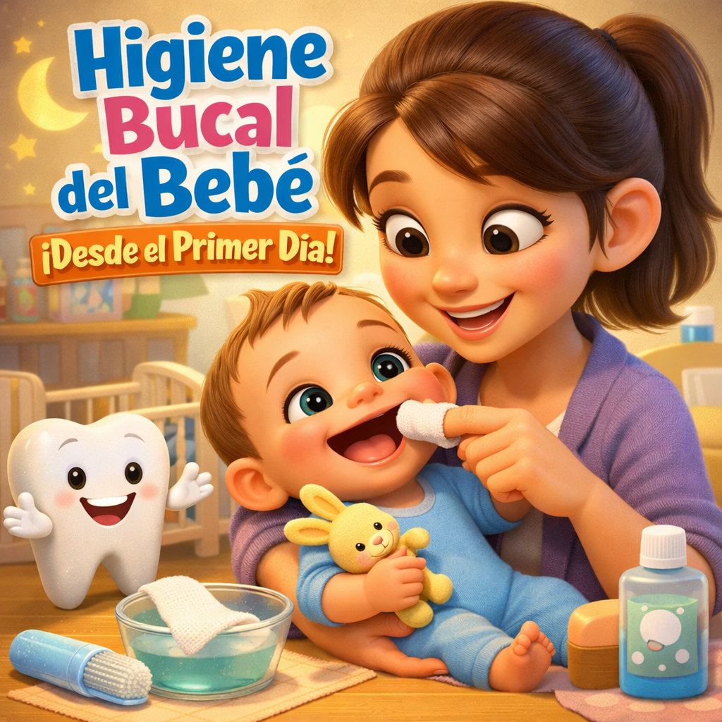 Cómo cuidar la higiene bucal de un bebé antes de que le salgan los dientes