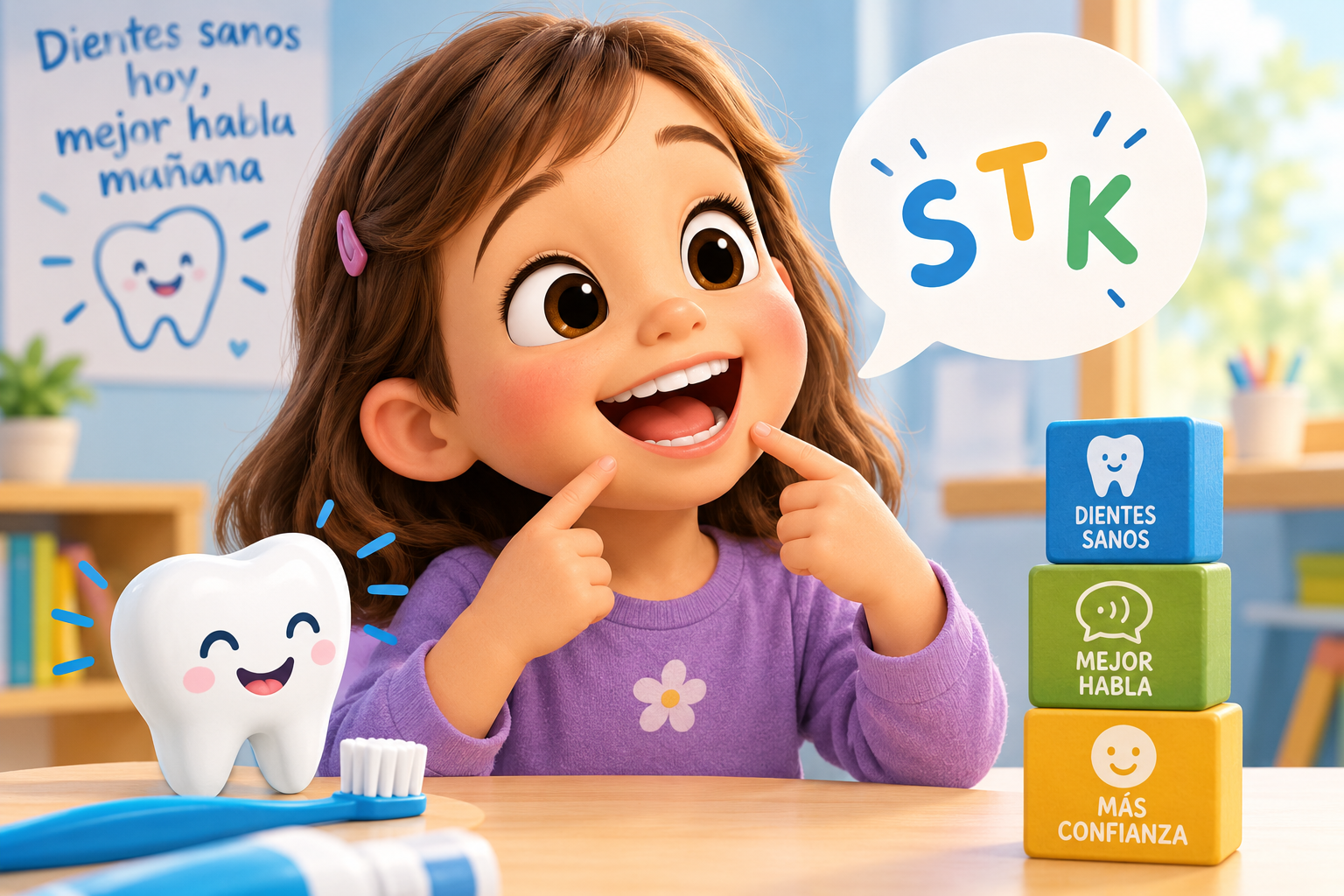 Por qué la salud dental infantil es clave para el desarrollo del habla